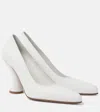 Dries Van Noten Bridal 95 Leather Pumps In White