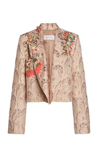Dries Van Noten Brody Embellished Jacket In Brown