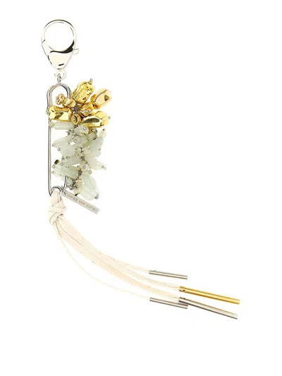 Dries Van Noten Brooch With Stones In Brown