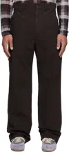 Dries Van Noten Brown Cotton Trousers In Brown