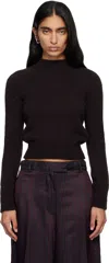 Dries Van Noten Brown Fitted Sweater In Brown