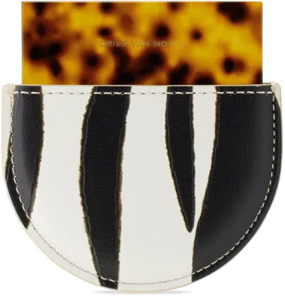 Dries Van Noten Brown Half-moon Mirror In White