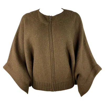Pre-owned Dries Van Noten Brown Knit Sweater, Size Medium