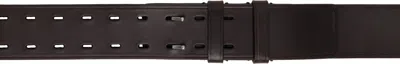 Dries Van Noten Brown Leather Belt In 704 Dark Brown