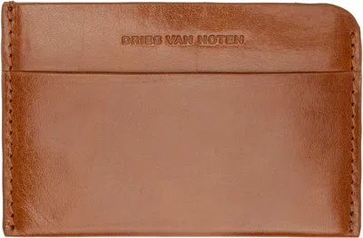 Dries Van Noten Brown Leather Card Holder