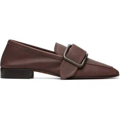 Dries Van Noten Buckle-detailed Leather Loafers In Brown