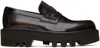 Dries Van Noten Brown Leather Loafers In 712 Tan