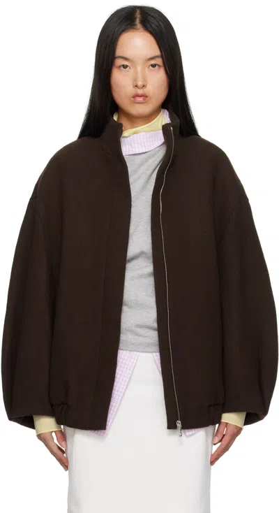 Dries Van Noten Brown Loose Fit Jacket In 703 Brown