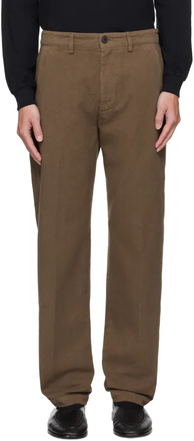 Dries Van Noten Brown Overdyed Trousers