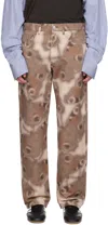 Dries Van Noten Brown Pattern Jeans In 103 Beige