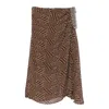 Dries Van Noten Spotted Skirt In Brown