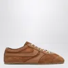 Dries Van Noten Brown Suede Sneakers In Brown