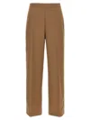 Dries Van Noten Tailored Trousers With Pockets And Pleats In Brown