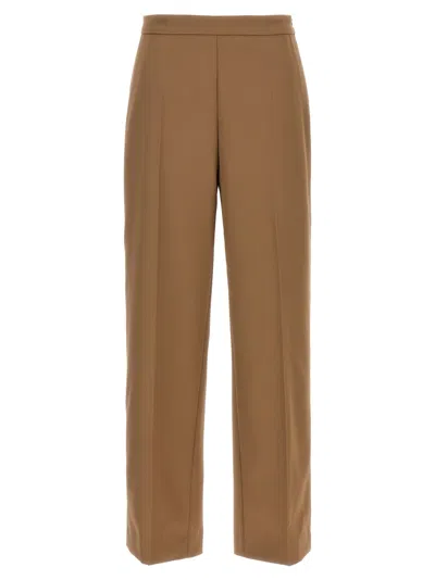DRIES VAN NOTEN BROWN WIDE LEG PANT