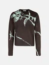 Dries Van Noten Brown Wool Blend Sweater In Brown