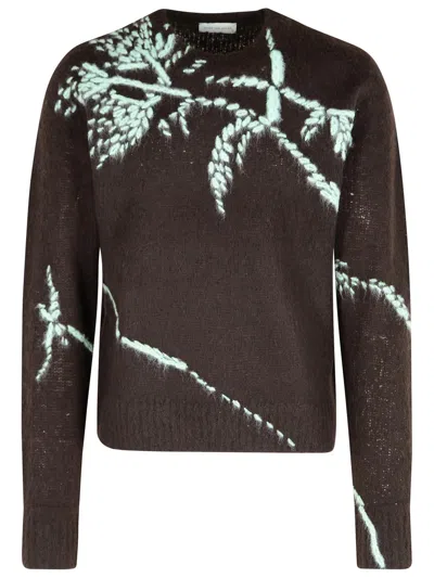 DRIES VAN NOTEN DRIES VAN NOTEN BROWN WOOL BLEND SWEATER MEN