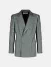 Dries Van Noten 'bryce' Grey Wool Blazer In Grey