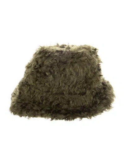Pre-owned Dries Van Noten Bucket Hat In Green