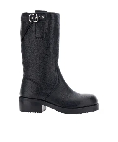 DRIES VAN NOTEN DRIES VAN NOTEN BUCKLED BIKER BOOTS