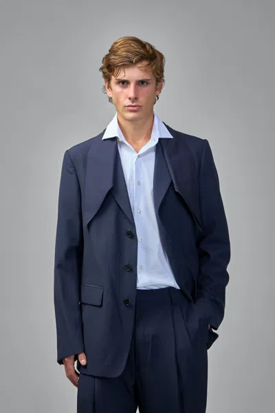 Dries Van Noten Buford Blazer In Blue