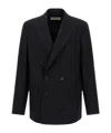 Dries Van Noten Double-breasted Blazer Notched Lapels In Black