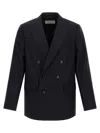Dries Van Noten Double-breasted Blazer Notched Lapels In Black