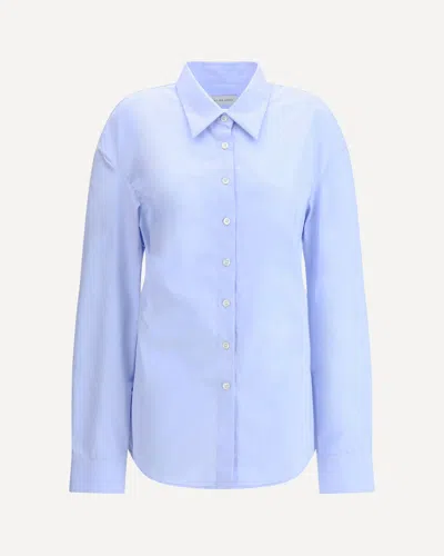 Dries Van Noten Women Built-in Belt Shirt In Blue
