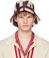 Dries Van Noten Burgundy Logo Bucket Hat In 358 Burgundy