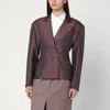 Dries Van Noten Bohana Blazer Jacket Jackets Bordeaux