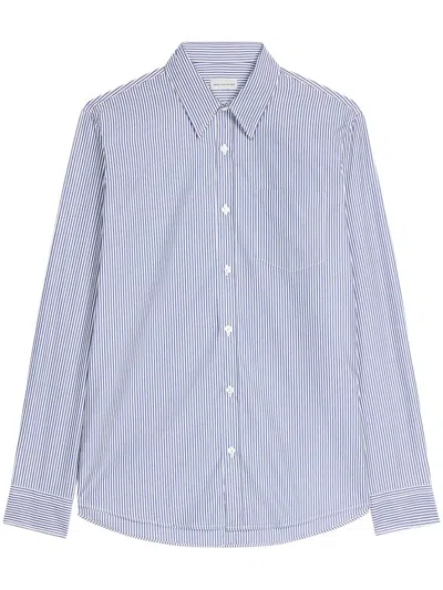 DRIES VAN NOTEN BUTTON-DOWN MEN'S SHIRT WITH STRUCTURED COLLAR