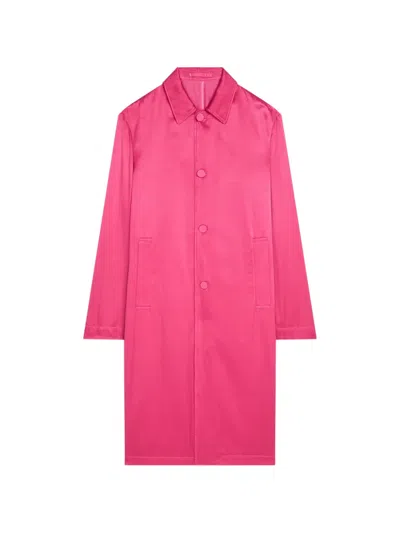 Dries Van Noten Button-fastening Coat In Pink