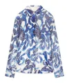 Dries Van Noten Button Long-sleeved Shirt In Blue