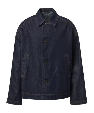 Dries Van Noten Button-down Denim Jacket In Black