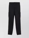 Dries Van Noten Buttoned Cargo Tech Pants With Elastic Waist
