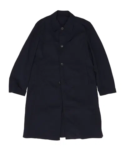 Dries Van Noten Buttoned Coat In Blue