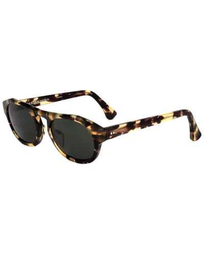 Dries Van Noten By Linda Farrow Unisex Dvn38l 50mm Sunglasses In Brown