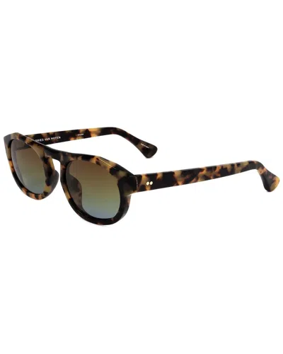 Dries Van Noten By Linda Farrow Unisex Dvn38l 50mm Sunglasses In Brown