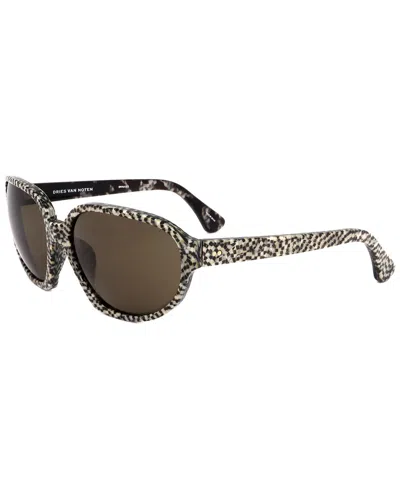 Dries Van Noten By Linda Farrow Unisex Dvn43l 60mm Sunglasses In Brown