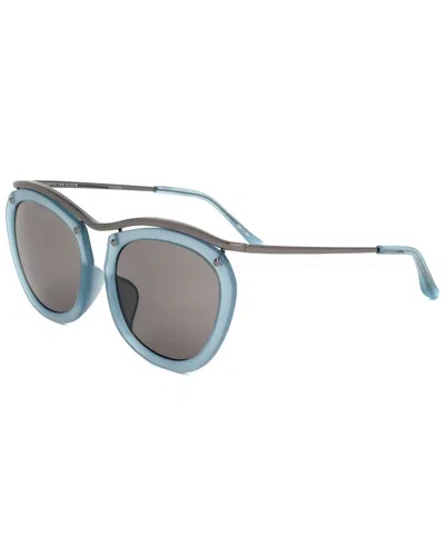Dries Van Noten By Linda Farrow Unisex Dvn50l 51mm Sunglasses In Blue