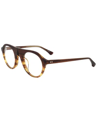 Dries Van Noten By Linda Farrow Unisex Dvn63 49mm Optical Frames In Brown