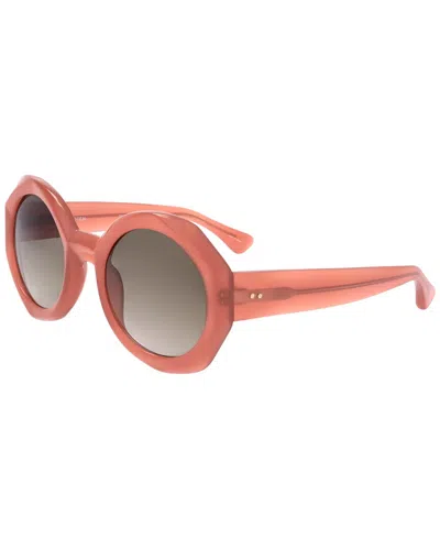 Dries Van Noten By Linda Farrow Women's Dvn61 50mm Sunglasses In Orange
