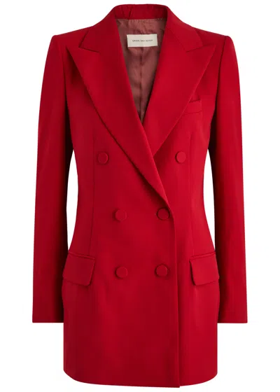 DRIES VAN NOTEN DRIES VAN NOTEN BYLA DOUBLE-BREASTED WOOL BLAZER