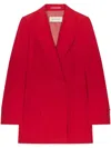 Dries Van Noten Women Byla Wool Double-breasted Fitted Blazer