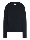 Dries Van Noten Cable-knit Wool Sweater In Blue