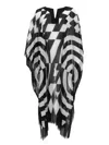 Dries Van Noten Caftan With Print In Black