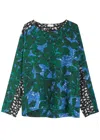 Dries Van Noten Long-sleeved Shirt In Green