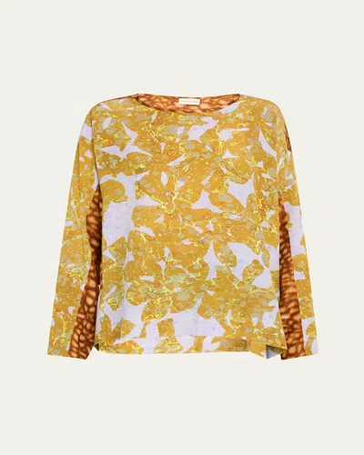 Dries Van Noten Caias Printed Silk Shirt