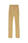 Dries Van Noten Camel Viscose Blend Pant In Camel