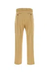 Dries Van Noten Camel Viscose Blend Pant In Camel