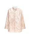 Dries Van Noten Camicia A Sbuffo In Nude & Neutrals